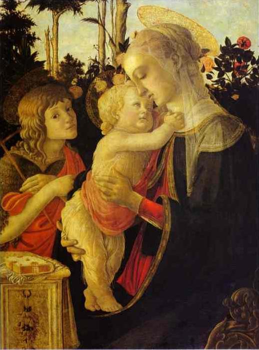 Sandro Botticelli The Virgin and Child The Virgin and Child The Virgin and Child with John the Baptist China oil painting art